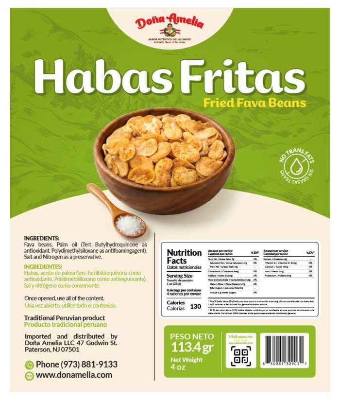 Habas Fritas Peruvian Fried Fava Beans – Traditional Crunchy Snack
